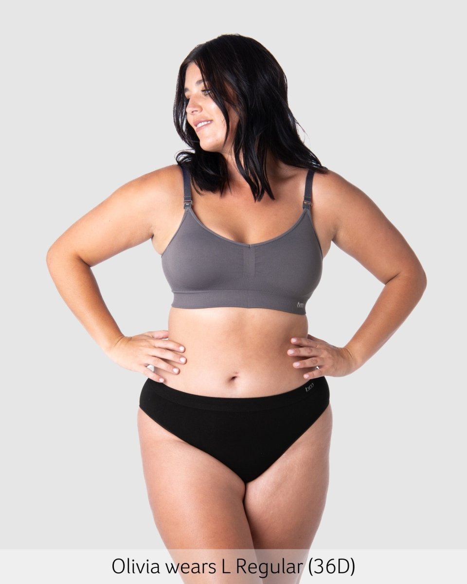 My Necessity Wirefree Multifit - Slate - Hotmilk Lingerie