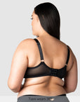 Obsession T-Shirt Nursing Bra Black - Back View - Maternity Bra for Larger Busts - Hotmilk Lingerie
