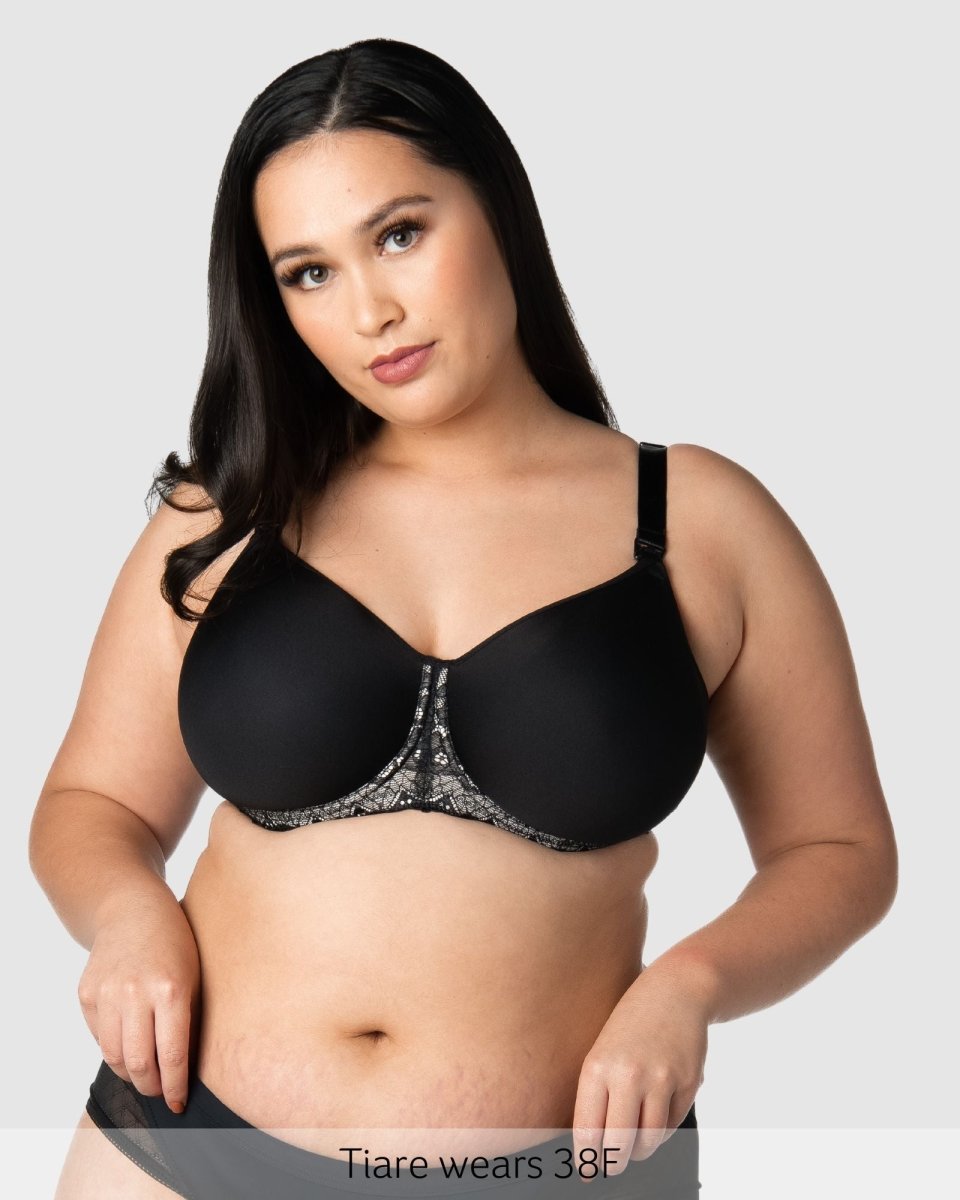 Obsession T-Shirt Nursing Bra - Black - Hotmilk Lingerie