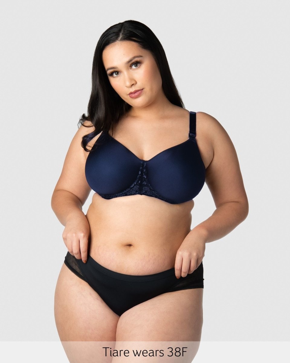 Obsession T-Shirt Nursing Bra - Navy - Hotmilk Lingerie
