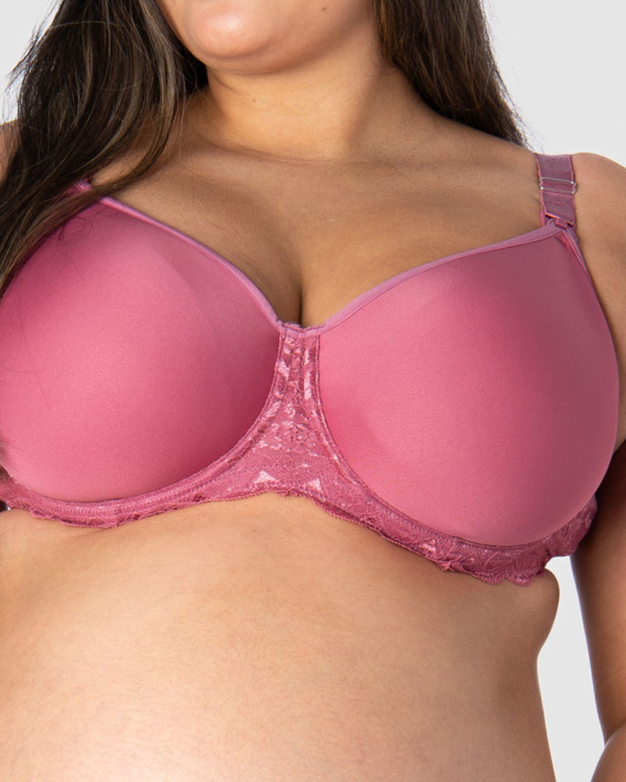 HOTMILK UK OBSESSION ROSE CONTOUR NURSING MATERNITY BRA - FLEXI UNDERWIRE