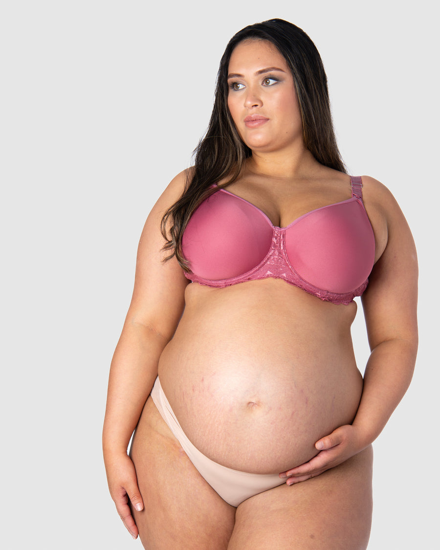 HOTMILK UK OBSESSION ROSE CONTOUR NURSING MATERNITY BRA - FLEXI UNDERWIRE