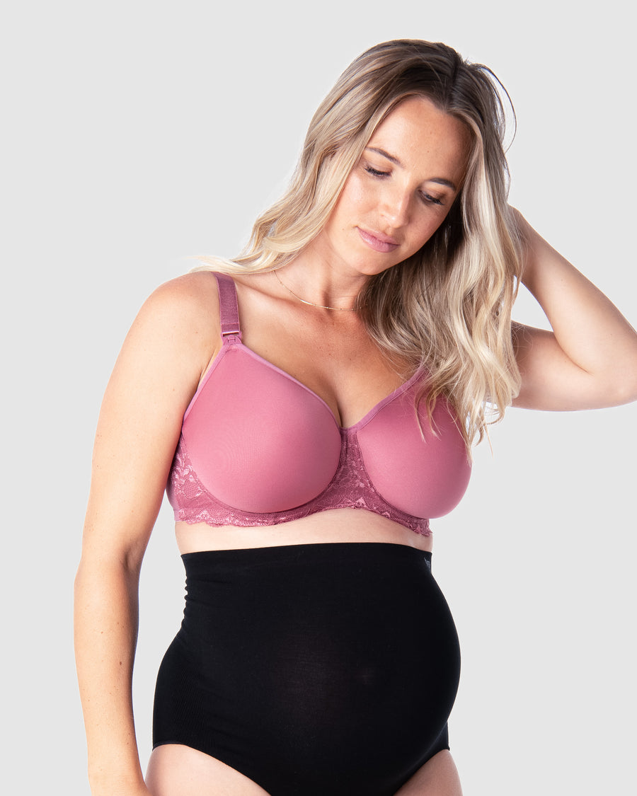 HOTMILK UK OBSESSION ROSE CONTOUR NURSING MATERNITY BRA - FLEXI UNDERWIRE