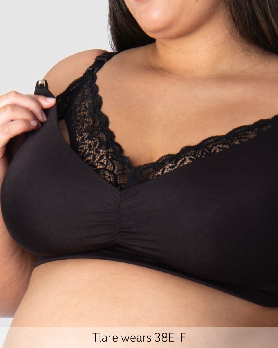 Serenity Bamboo Nursing Bra - Black - Hotmilk Lingerie