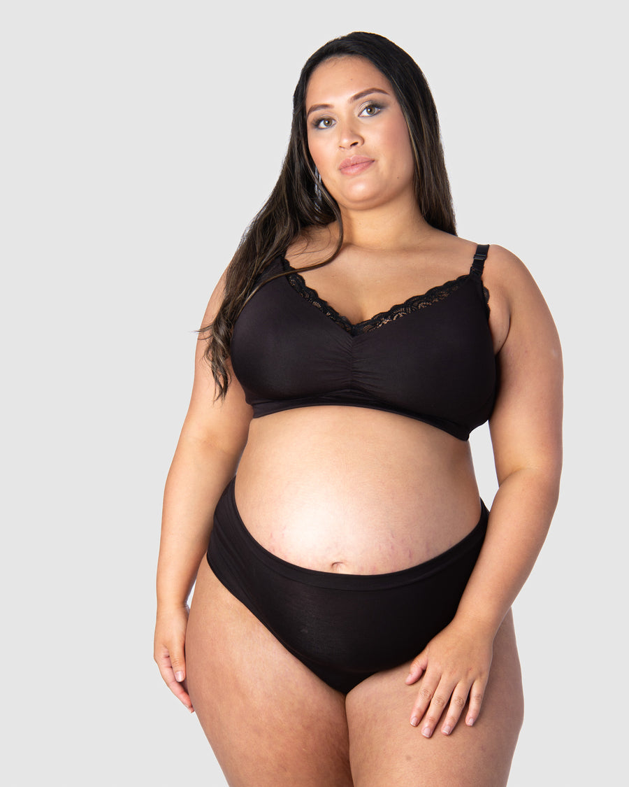 Hotmilk Maternity Lingerie UK Serenity Bamboo Black