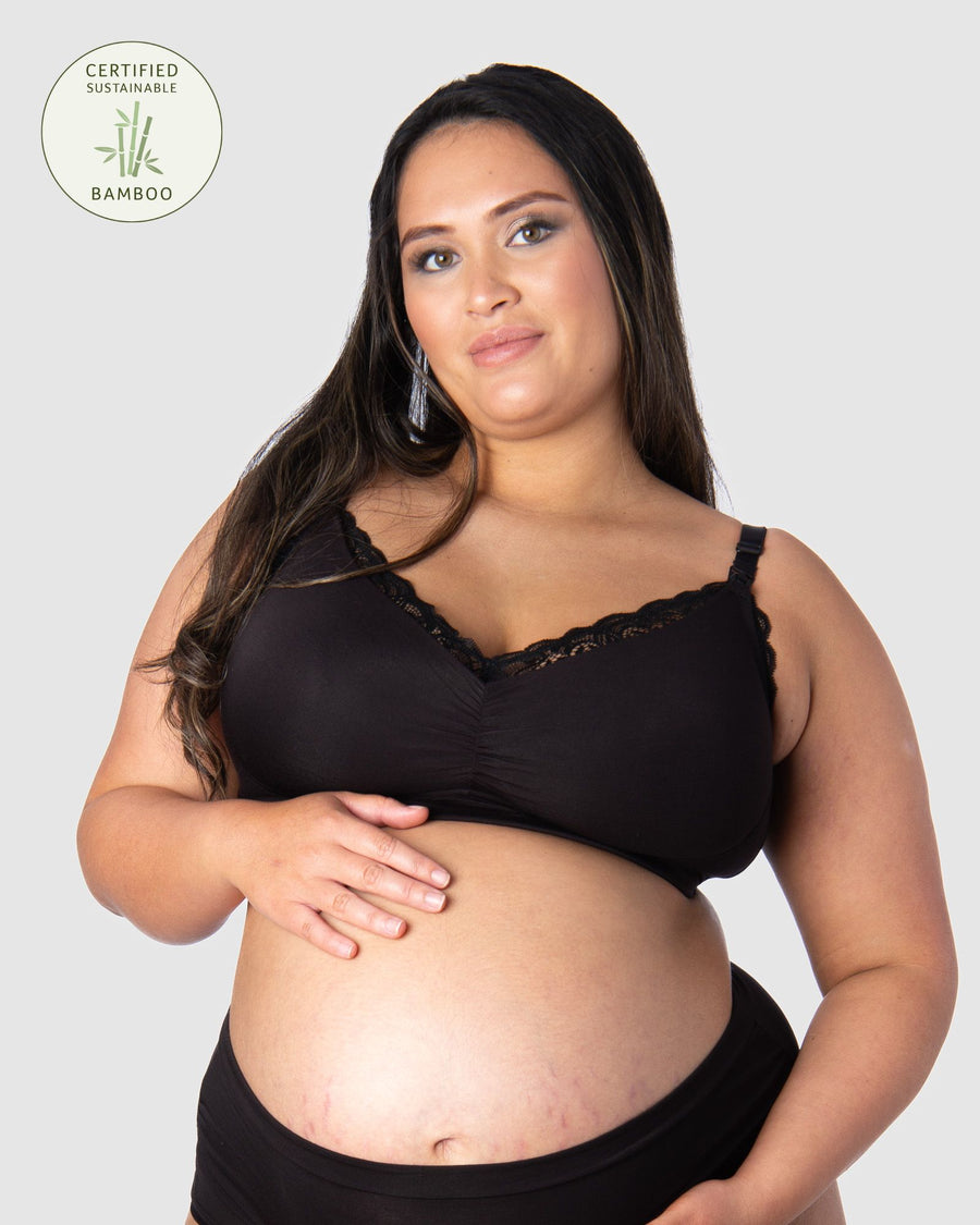 Hotmilk Maternity Lingerie UK Serenity Bamboo Black