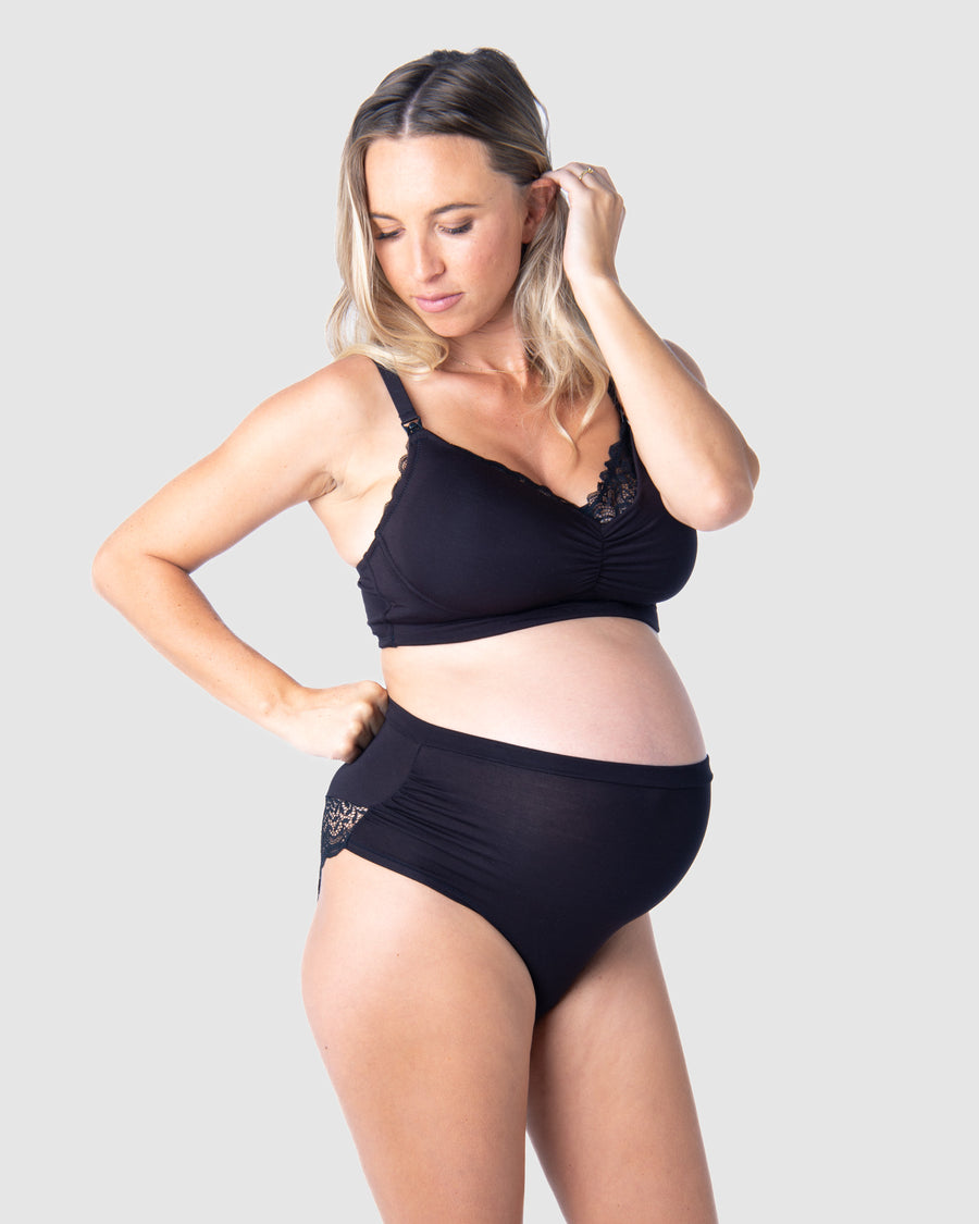 Hotmilk Maternity Lingerie UK Serenity Bamboo Black