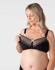 Show Off Full Cup Nursing Bra Black - Alt View - Maternity Bra for Larger Busts - Hotmilk Lingerie