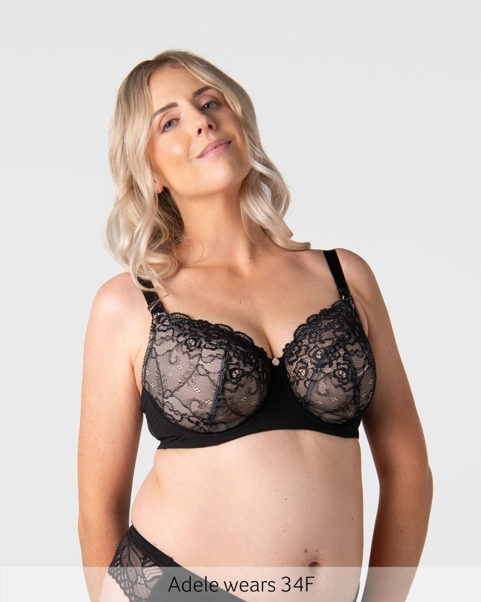 Temptation Full Cup Nursing Bra - Black - Hotmilk Lingerie