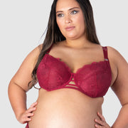 HOTMILK UK TRUE LUXE PERSIAN ROSE NURSING AND MATERNITY BRA - FLEXI UNDERWIRE