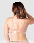 Warrior 2.0 Plunge Nursing Bra Bronze - Back View - Maternity Plunge Nursing Bra - Hotmilk Lingerie