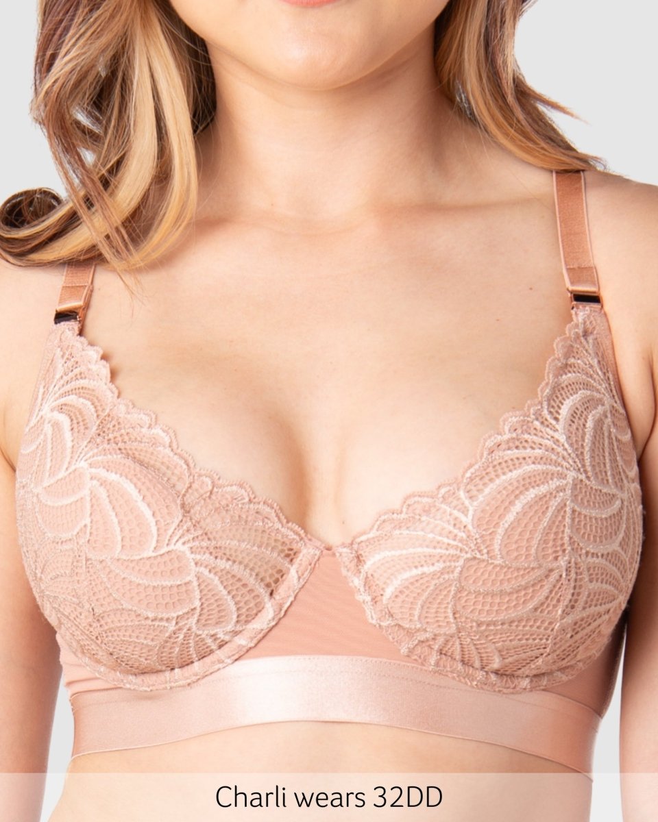 Warrior 2.0 Plunge Nursing Bra - Bronze - Hotmilk Lingerie