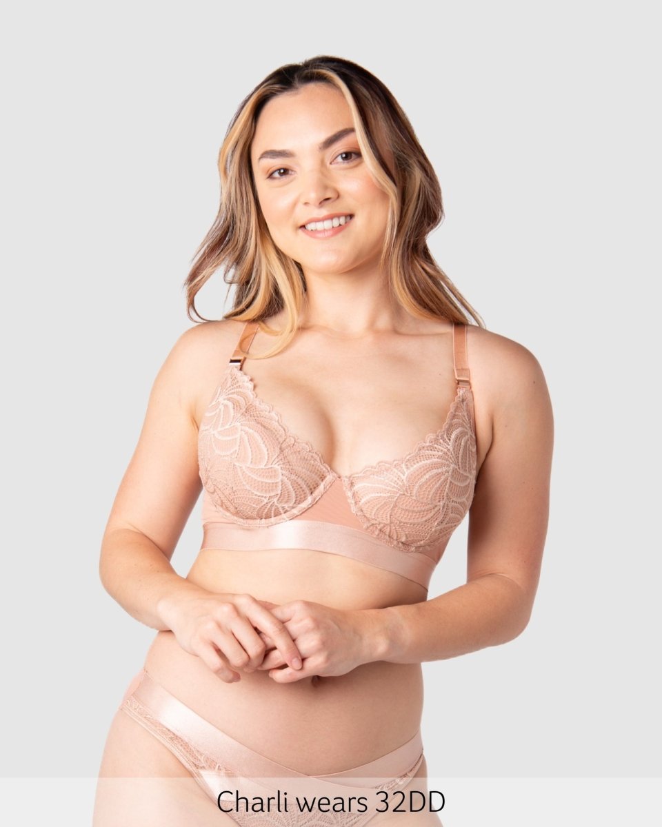 Warrior 2.0 Plunge Nursing Bra - Bronze - Hotmilk Lingerie