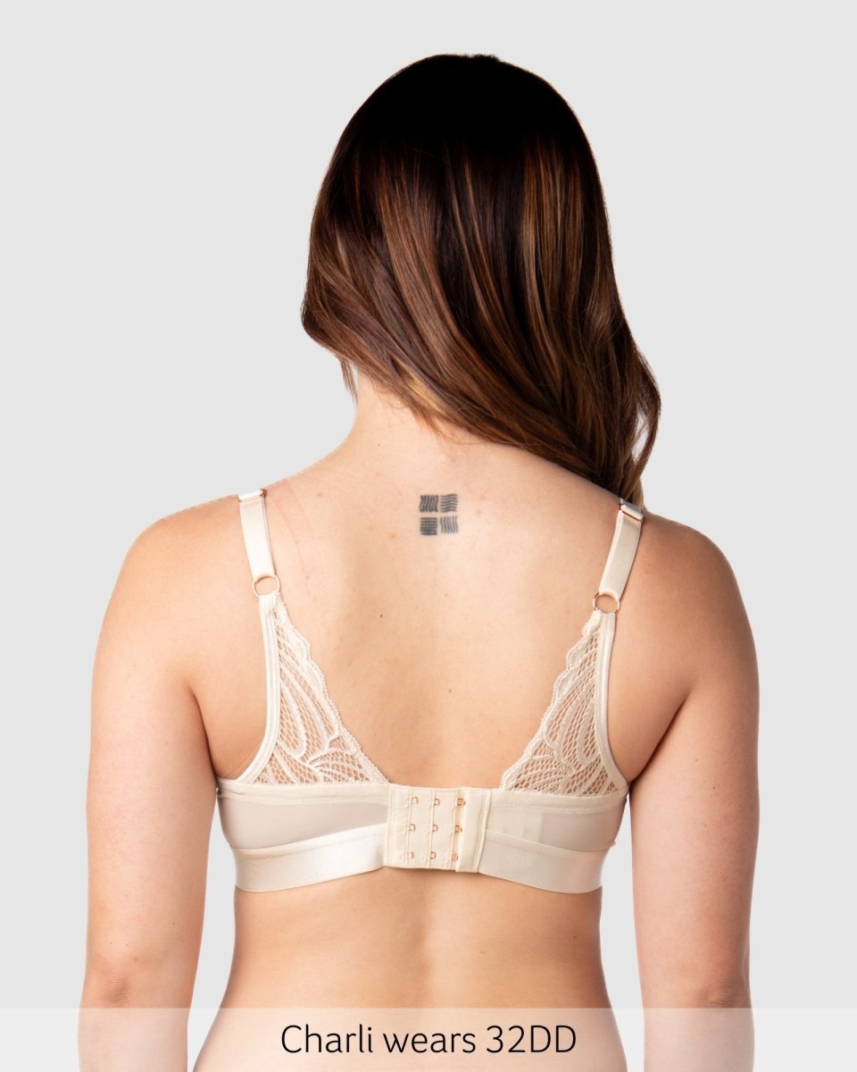 Warrior Plunge 2.0 Nursing Bra - Ivory - Hotmilk Lingerie