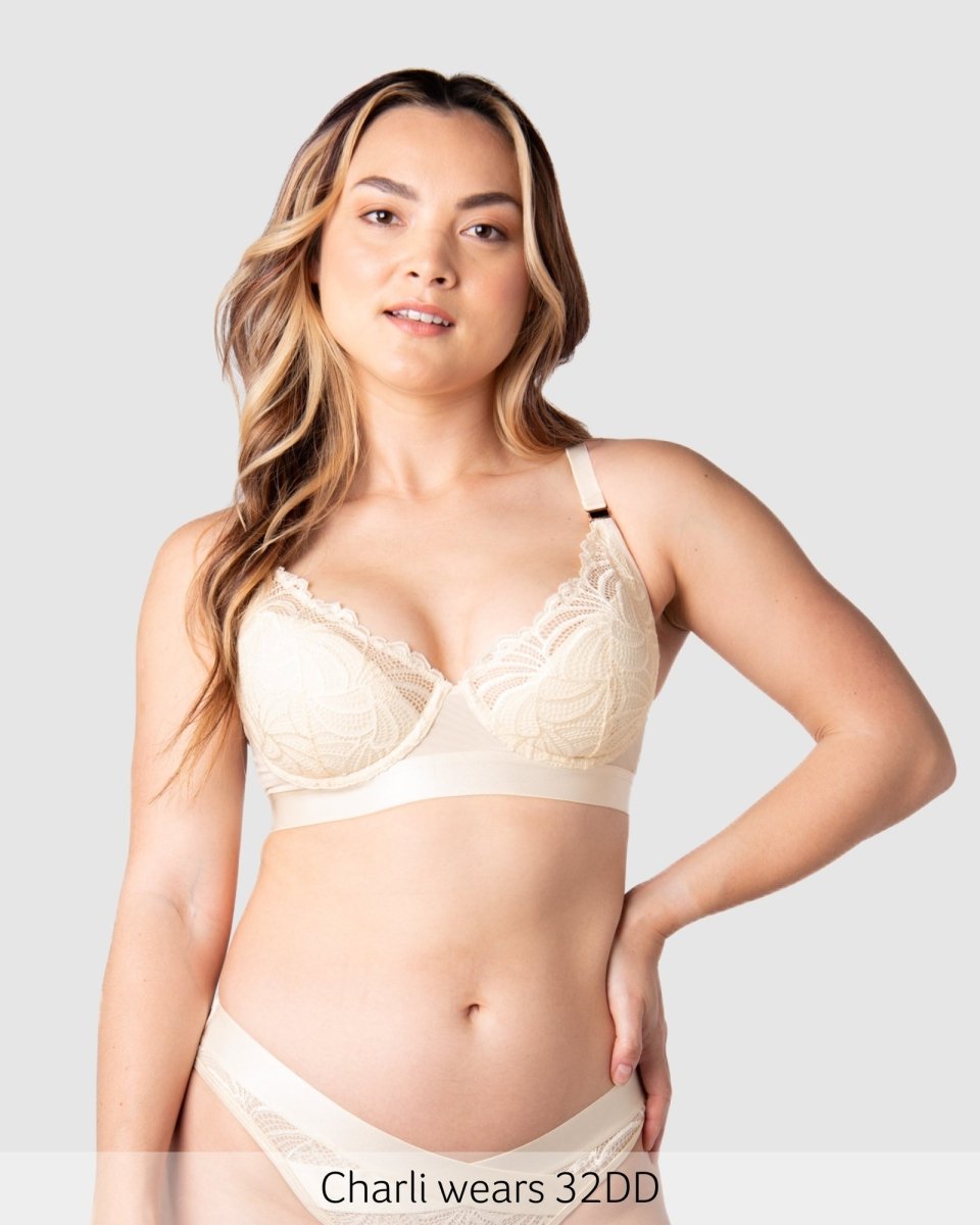 Warrior Plunge Nursing Bra - Ivory - Hotmilk Lingerie