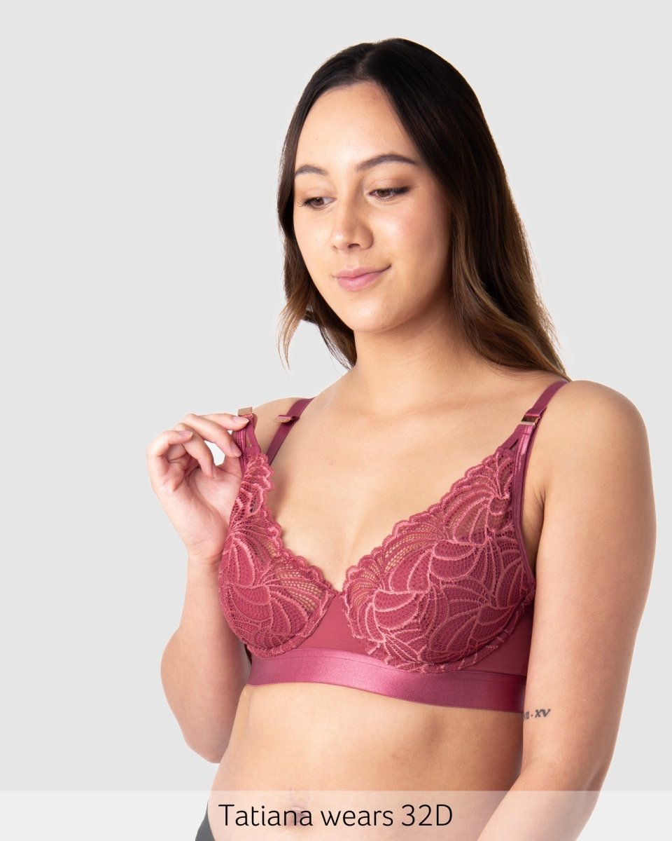 Warrior Plunge Nursing Bra - Spice Rose - Hotmilk Lingerie