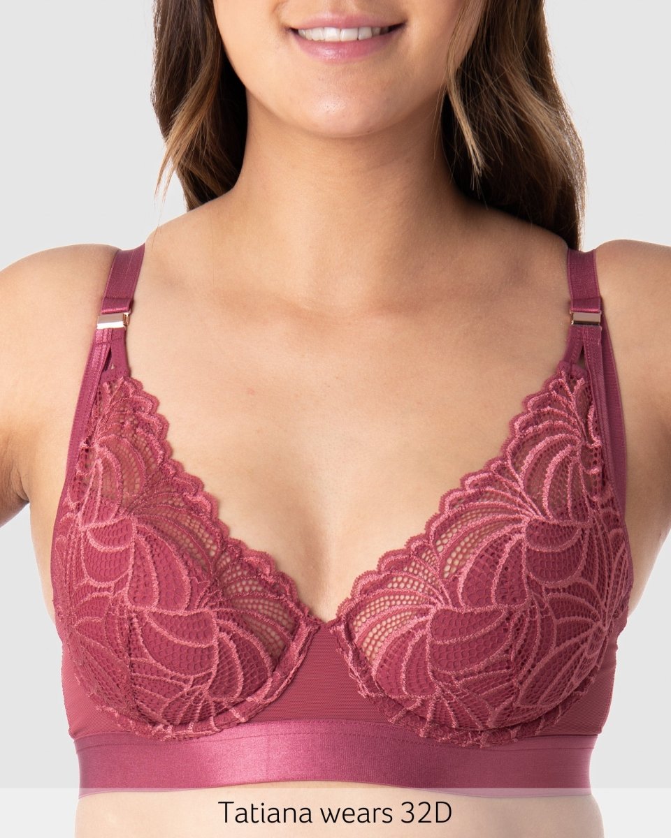 Warrior Plunge Nursing Bra - Spice Rose - Hotmilk Lingerie
