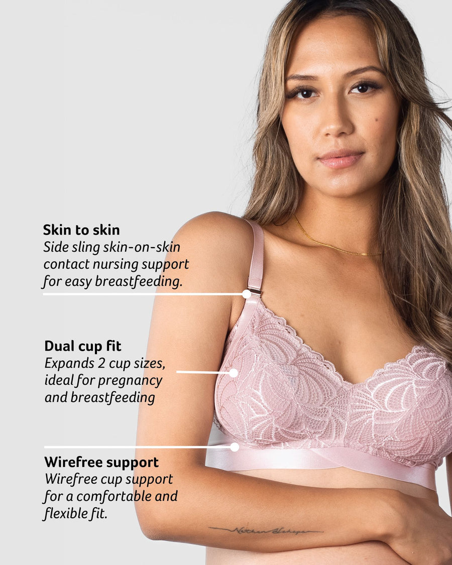 WARRIOR SOFT CUP BLUSH MULTIFIT NURSING BRA - WIREFREE