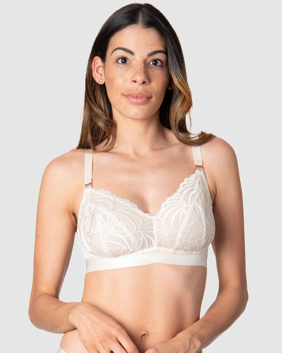 Hotmilk - Warrior Soft Cup Ivory Multifit Nursing Bra Wirefree