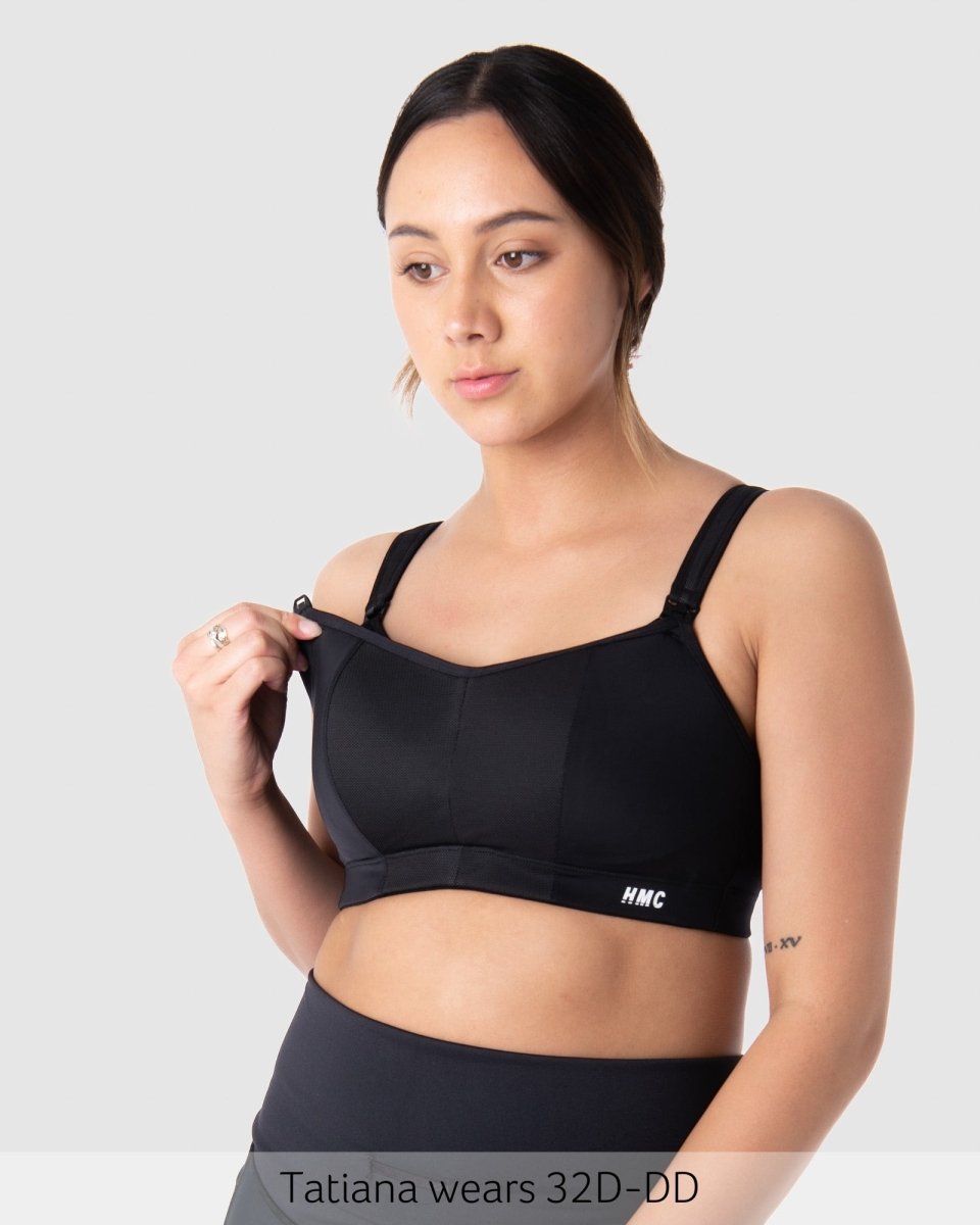 Zen Sports Nursing Bra - Black - Hotmilk Lingerie