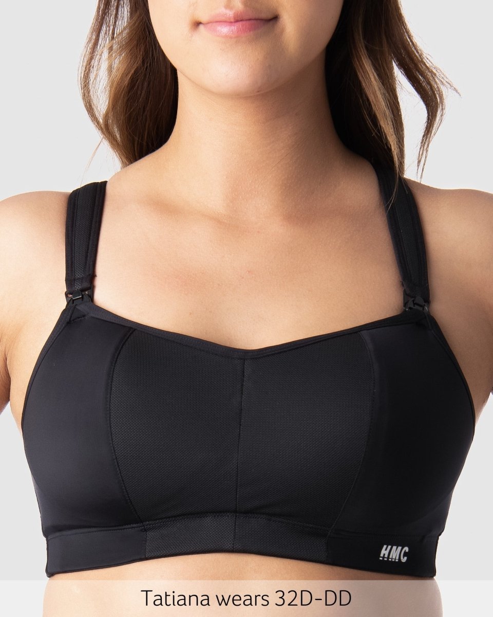 Zen Sports Nursing Bra - Black - Hotmilk Lingerie