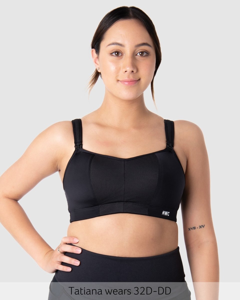 Zen Sports Nursing Bra - Black - Hotmilk Lingerie