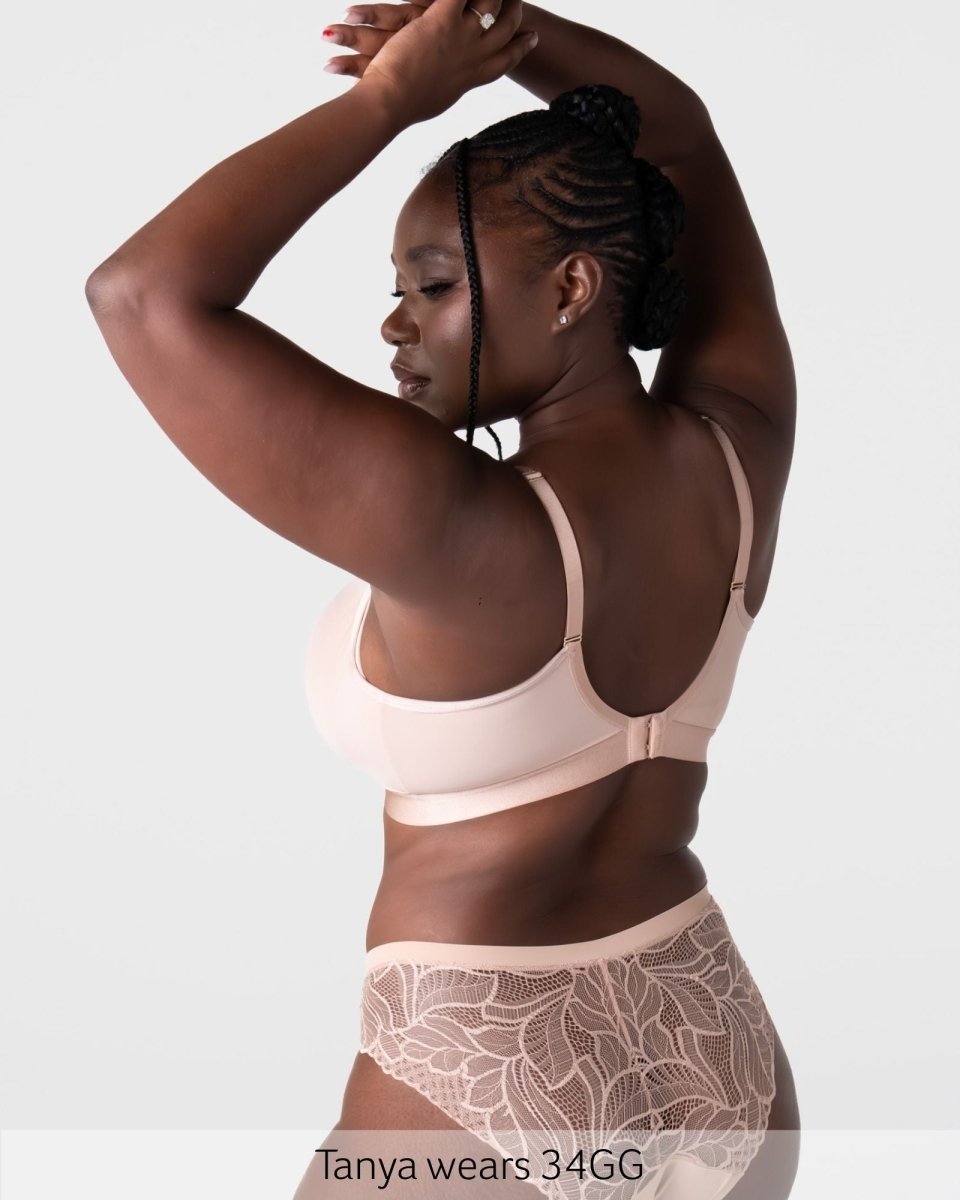 Flawless Full Cup Plunge Nursing Bra - Cashmere - Hotmilk Lingerie