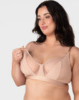Flawless Full Cup Plunge Nursing Bra - Cashmere - Hotmilk Lingerie