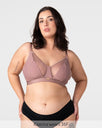 Flawless Full Cup Plunge Nursing Bra - Rose Dust - Hotmilk Lingerie