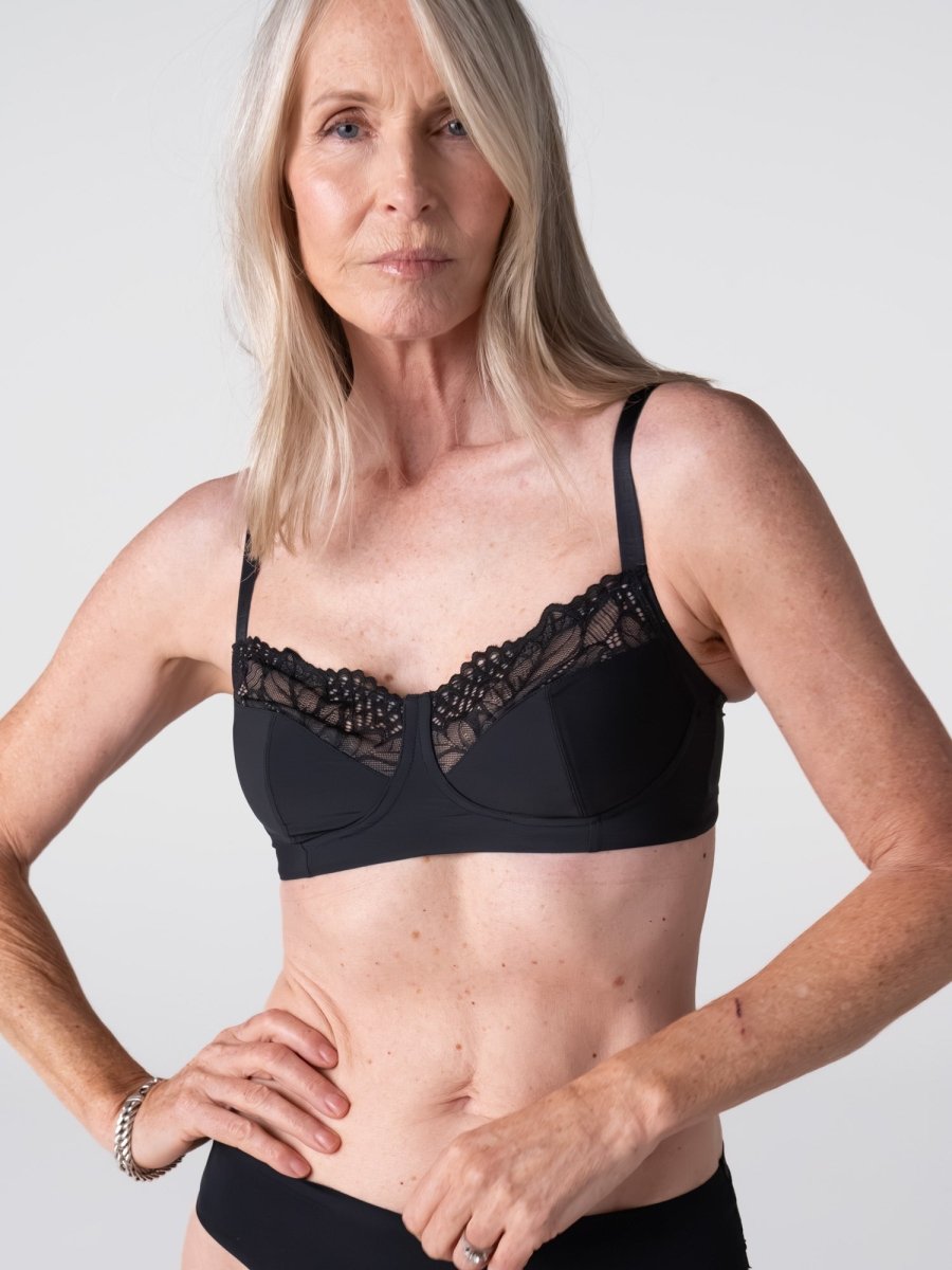 Luxe Wirefree Full Cup Bra - Black - Hotmilk Lingerie