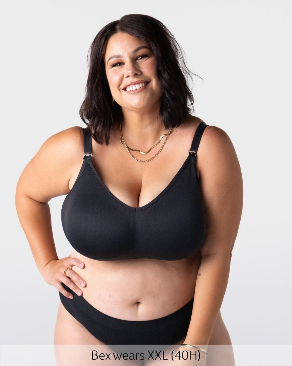 My Everyday FlexFit Nursing Bra - Black Busty - Hotmilk Lingerie