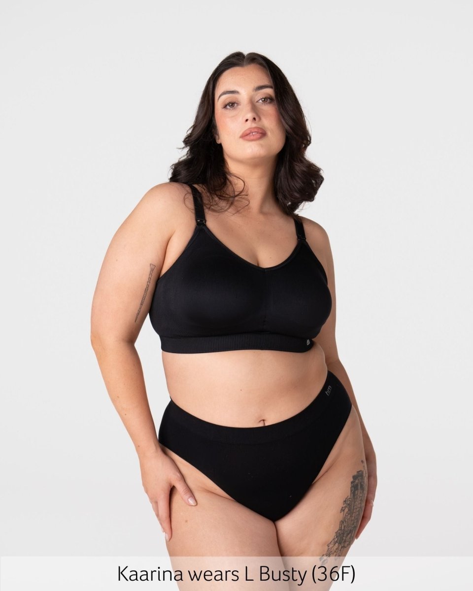 My Everyday FlexFit Nursing Bra - Black Busty - Hotmilk Lingerie