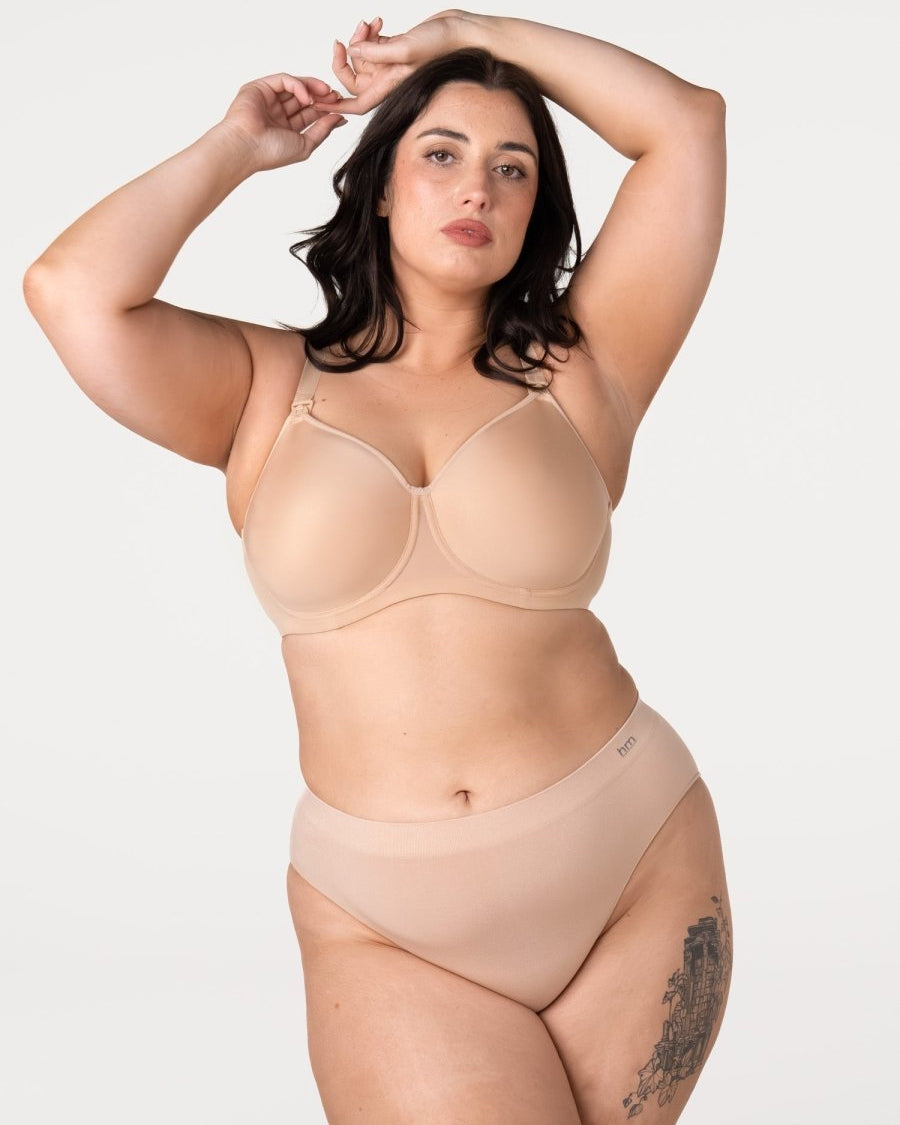 Obsession 2.0 T-Shirt Nursing Bra - Frappe - Hotmilk Lingerie