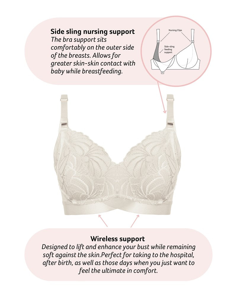 Warrior 2.0 Multifit Nursing Bra - Ivory