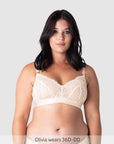 Warrior 2.0 FlexFit Nursing Bra Ivory - Lifestyle Alt View - Wirefree Maternity & Breastfeeding Bra - Hotmilk Lingerie
