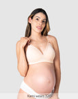 Ambition T-Shirt Nursing Bra Shell Pink - Front View - Maternity & Breastfeeding T-Shirt Bra - Hotmilk Lingerie