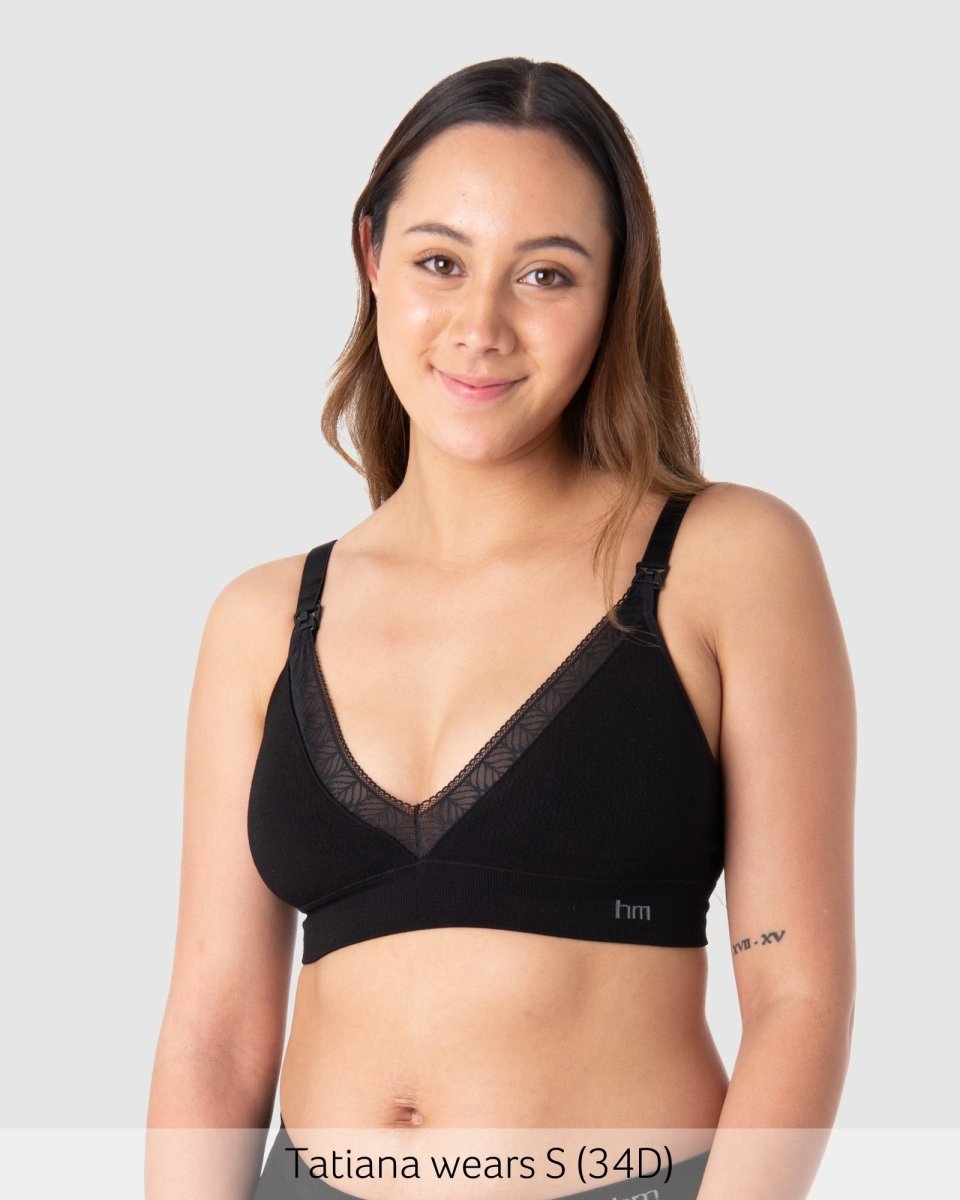 Caress FlexFit Nursing Bra - Black - Hotmilk Lingerie
