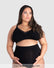Caress FlexFit Nursing Bra Black Busty - Front View - Bamboo Maternity Bra for Larger Busts - Hotmilk Lingerie