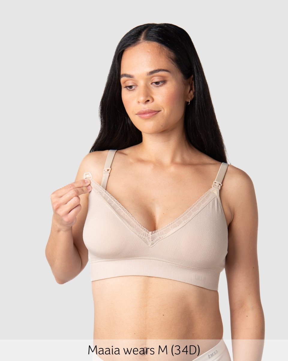 Caress FlexFit Nursing Bra - Oat - Hotmilk Lingerie