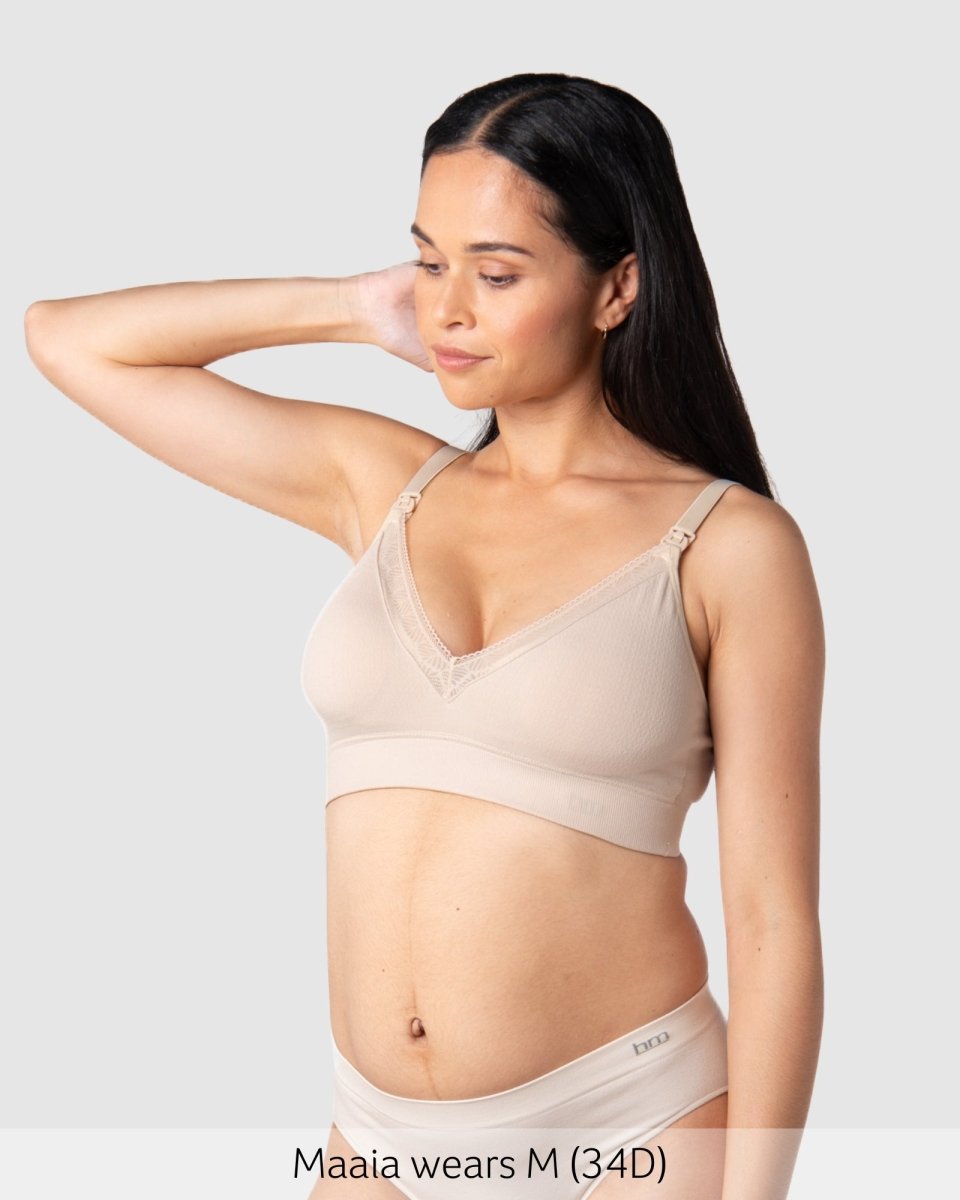 Caress FlexFit Nursing Bra - Oat - Hotmilk Lingerie