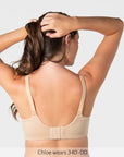 Embrace Leakproof Nursing Bra Frappe - Back View - Bamboo Maternity & Breastfeeding Leakproof Bra - Hotmilk Lingerie