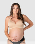 Embrace Leakproof Nursing Bra Frappe - Front View - Bamboo Maternity & Breastfeeding Bra with Leak Protection - Hotmilk Lingerie