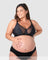 Flawless Full Cup Plunge Nursing Bra Black - Main View - Maternity Bra for Larger Busts - Hotmilk Lingerie