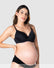 Forever Yours T-Shirt Nursing Bra Black - Front View - Maternity & Breastfeeding T-Shirt Bra - Hotmilk Lingerie