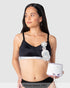 Freedom Pump Bra Black - Front View - Hands-Free Pumping & Nursing Bra with Magnetic Clip - Hotmilk Lingerie