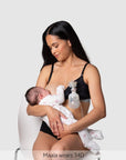 Freedom Pump Bra Black - Nursing View - Hands-Free Pumping & Breastfeeding Bra - Hotmilk Lingerie