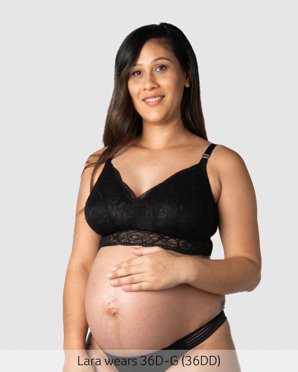 Heroine Multifit Maternity Bralette - Black - Hotmilk Lingerie