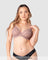 Heroine Plunge Nursing Bra Mocha - Front View - Maternity Plunge Bra with Magnetic Clip - Hotmilk Lingerie