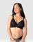 Heroine Plunge Nursing Bra Black - Front View - Sexy Maternity Plunge Bra with Magnetic Clip - Hotmilk Lingerie