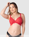 Heroine Plunge Nursing Bra - Scarlet Red - Hotmilk Lingerie